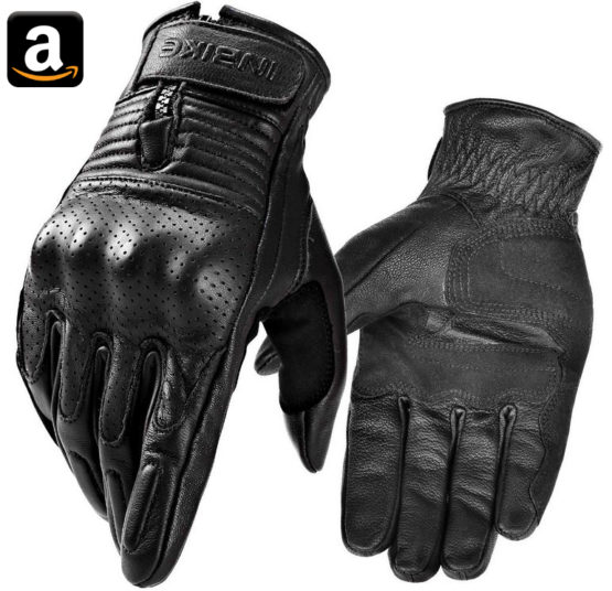 INBIKE Motorrad Handschuhe Ziegenleder